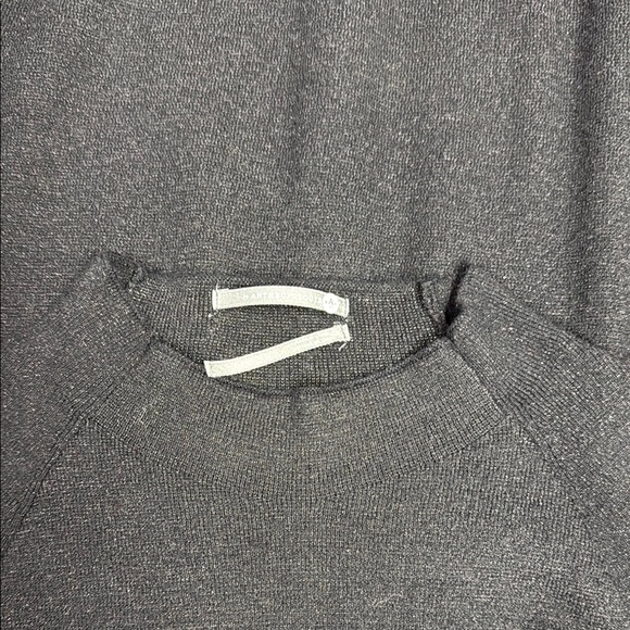 Anthropologie Black Sheath Dress with Ruffled Bell Sleeves - Picture 2 of 7